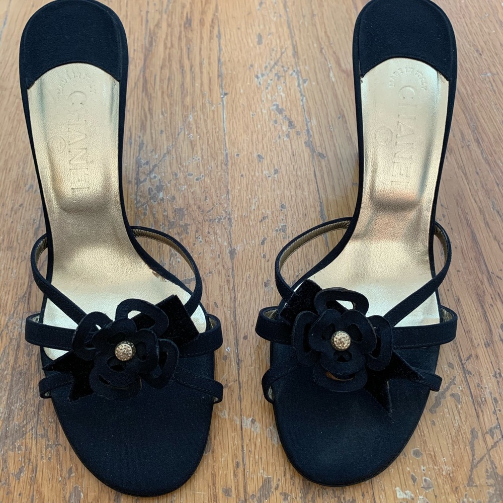 Chanel Vintage Sandal Heel 40